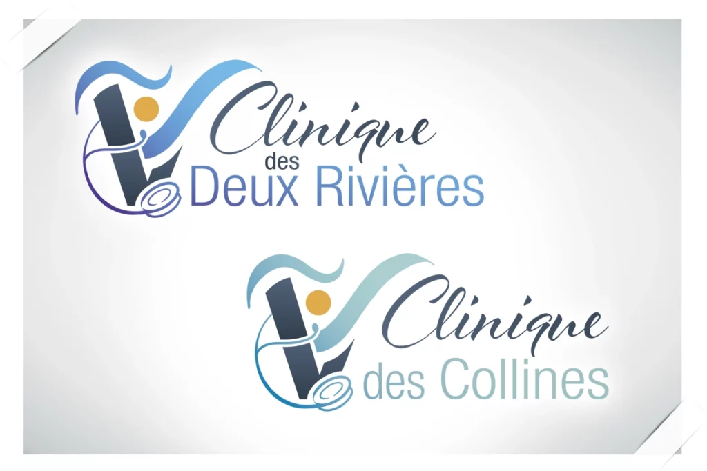 Logos pour deux cliniques vétérinaires associées